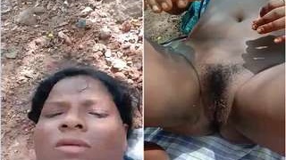 Rustic outdoor fucking with a horny man