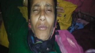 Mature Indian auntie Dehati and her young lover in steamy video