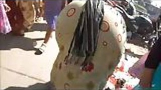 Street voyeur captures Indian girl's booty in public