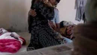 Indian couple enjoys steamy sex in a hotel room