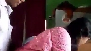 Indian maid gets fucked during curfew in real sex video