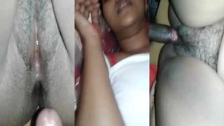 Desi babe from Sri Lanka gets pussy fucked in missionary position
