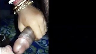Bengali wife enjoys a blowjob with a hose