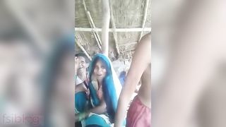 Older woman from a village exposing her private areas