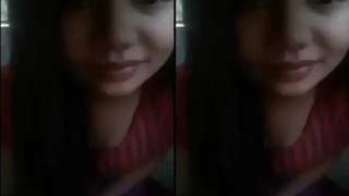 Exclusive video of an Assamese girl flaunting her boobs and pussy