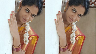 Exclusive video of Telugu bhabhi flaunting her big boobs and pussy