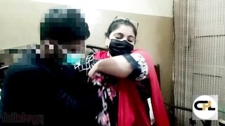 Cheating wife gets paid for big boob press in Pakistani video