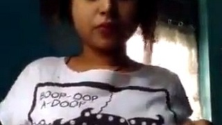 Naked Assamese girl takes solo selfies