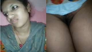 Exclusive recording of a shy Desi girl pleasuring herself on camera