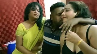 Desi bhabhi gets fucked in a group sex video