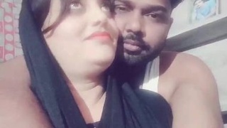 Desi couple's first time on camera - A homemade video