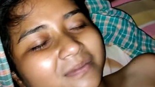 Indian beauty with hairy pussy gets fucked hard