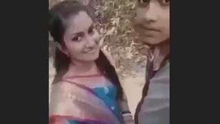 Beautiful girl gives outdoor blowjob to climax