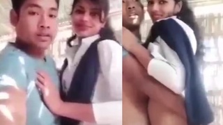 Teen girl from Guwahati gives a blowjob and gets fucked hard