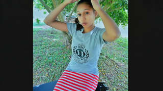 Cute Indian girl masturbates in the village