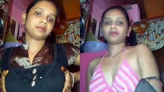 Chandini, the desi babe, flaunts her massive breasts