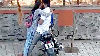 Desi lover enjoys outdoor sex in romantic setting