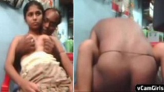 Aunty's secret affair: Horny man and housewife have steamy sex