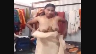 Tamil wife records nude video on hidden camera