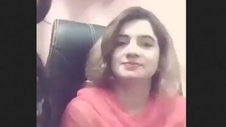 Two Pakistani girls having fun in a lesbian video