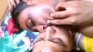Real sex video of rustic couple's sensual foreplay