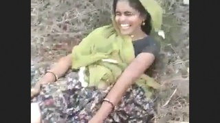 Bhabi gets fucked in the garden by a handsome man