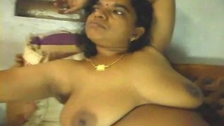 Desi aunty from village gets naughty on camera