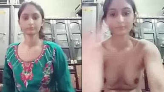 Desi girl strips naked and shows off her body