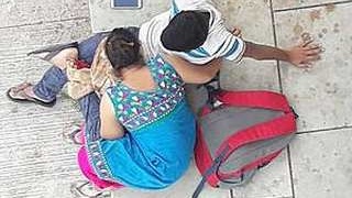 Bhabi from a rural village gives blowjob to her brother outdoors