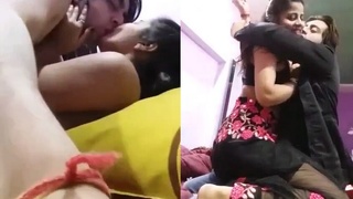 Young couple's passionate encounter captured on camera