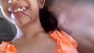 Cute desi girl with nice boobs in hot video
