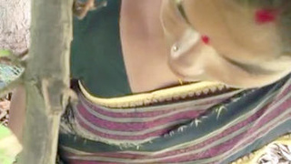 A mature Indian woman gets wild outdoors