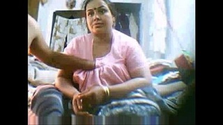 Big-boobed Indian mom satisfies her son's desires