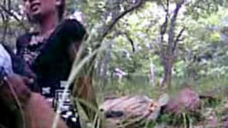 Indian couple explores their sexual desires in the woods