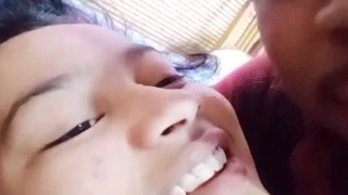 A young girl's secret video of her leaking lips and amateur play