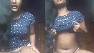 Desi babe goes nude on cam in lingerie to tease viewers