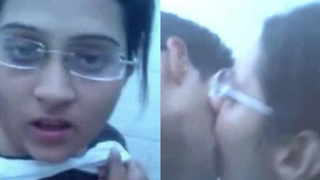 Bebe from a desi college sucking dick on campus