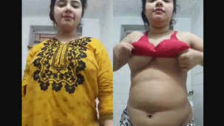 Explore the beauty of a Desi girl's breasts and vagina in this steamy video