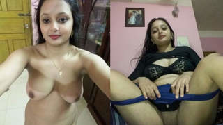 Indian model strips naked on camera