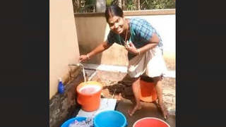 Mallu maid stripping down and exposing her naked body