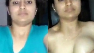 Indian bhabi flaunts her cute figure in a sexy lingerie set