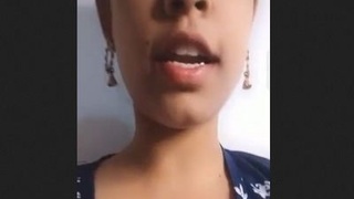 Indian girl flaunts her boobs and pussy in a solo video