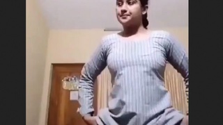 Desi bhabi's seductive striptease
