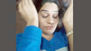 Desi aunty with natural hair gets pounded hard