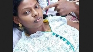 Tamil babe enjoys masturbating with sound