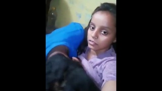 A homemade video of Indian teenagers having sex at home