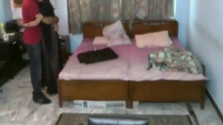 Desi college couple enjoys steamy home sex with spy camera