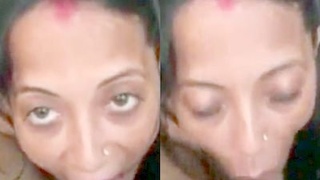 Bhabhi expertly sucks a big black dick in online video