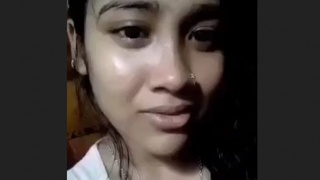 Lover assists cute girl with her BanglaTalk skills in a steamy video