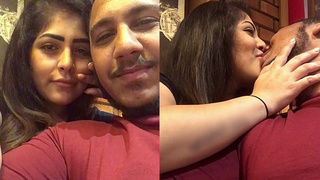 Arab lovers share a passionate kiss on camera